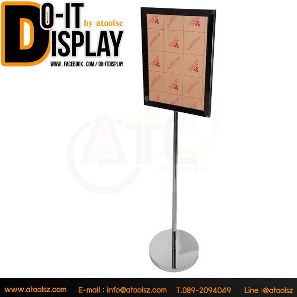 โปสเตอร์สแตนด์สเตนเลส A3 แนวตั้ง - Image 2