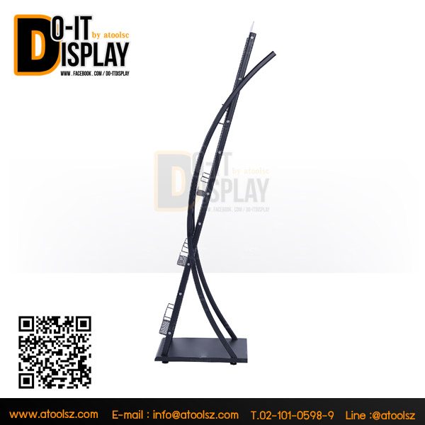 ATC-8K Brochure Holder / ชั้นวางโบรชัวร์เหล็กสีดำ - Image 2