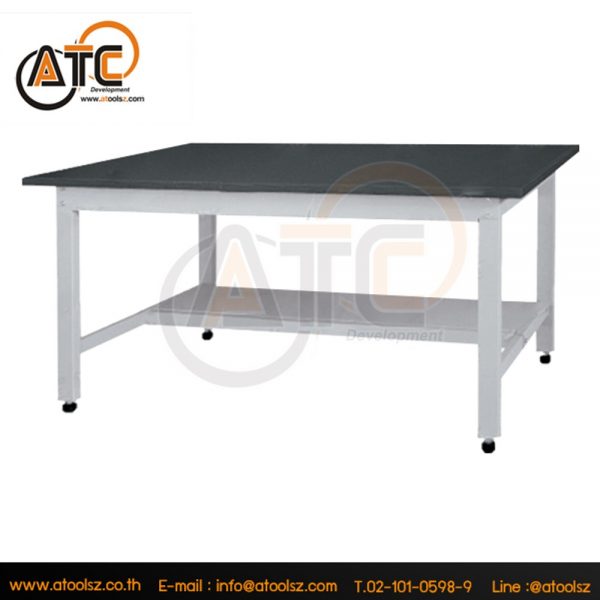โต๊ะช่างมีแผ่นใต้โต๊ะวางของได้รับน้ำหนัก 600กก. Width 1800 mm. WC-1875U