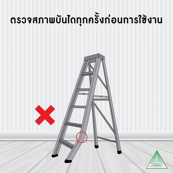 บันไดอลูมิเนียมแบบมีถาดวางเครื่องมือ18ฟุตSANKI LD-SKT18 - Image 2