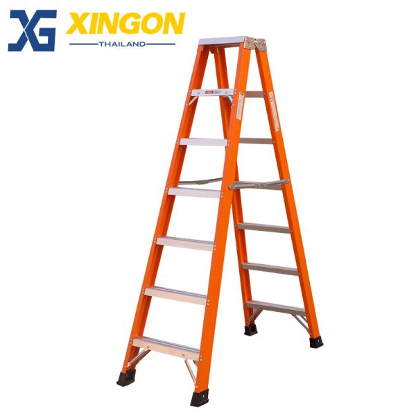 บันไดไฟเบอร์กลาสทรงเอขึ้นลงได้2ทาง7+7ฟุต XG107A7
