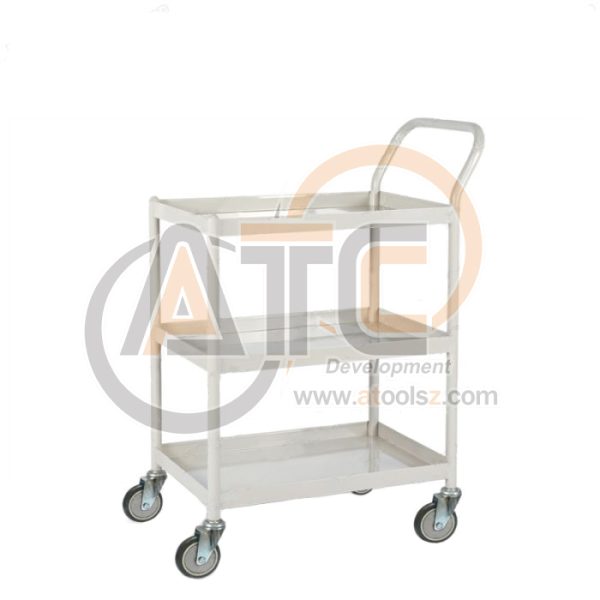 รถเข็นถาดเหล็กเชื่อมติดทั้งคัน 3 ชั้น ล้อ PU PT3-5007