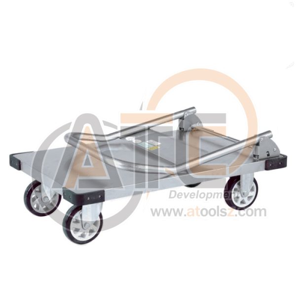 รถเข็นพื้นสเตนเลส มือจับข้างเดียวพับได้ 350 กก. ล้อ PU ST1-6009F - Image 2
