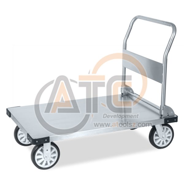 รถเข็นพื้นสเตนเลส มือจับข้างเดียวพับได้ 500 กก. ST1-7011F