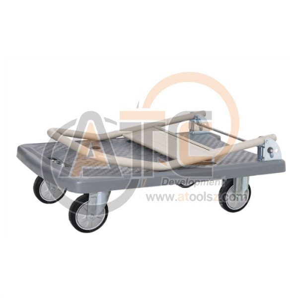 รถเข็นพื้นพลาสติกชั้นเดียว มือจับข้างเดียวพับได้ 250 กก. GP-210J - Image 2