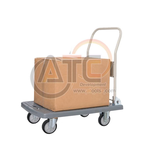 รถเข็นพื้นพลาสติกชั้นเดียว มือจับข้างเดียวพับได้ 250 กก. GP-210J - Image 3