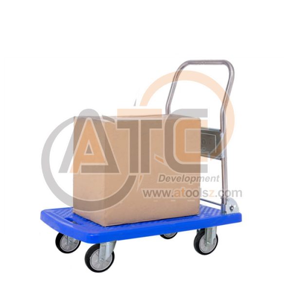 รถเข็นพื้นพลาสติกชั้นเดียว มือจับข้างเดียวพับได้ 250 กก. BP-210J - Image 2