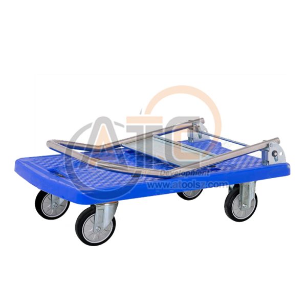 รถเข็นพื้นพลาสติกชั้นเดียว มือจับข้างเดียวพับได้ 250 กก. BP-210J - Image 3