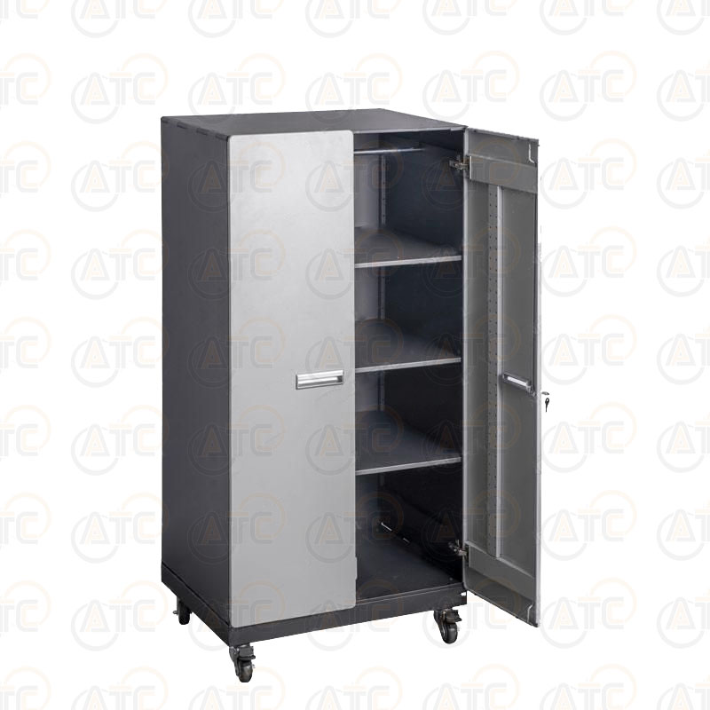 ตู้ช่างติดล้อ บานเปิด 4 ชั้น สีเทา HK-54M