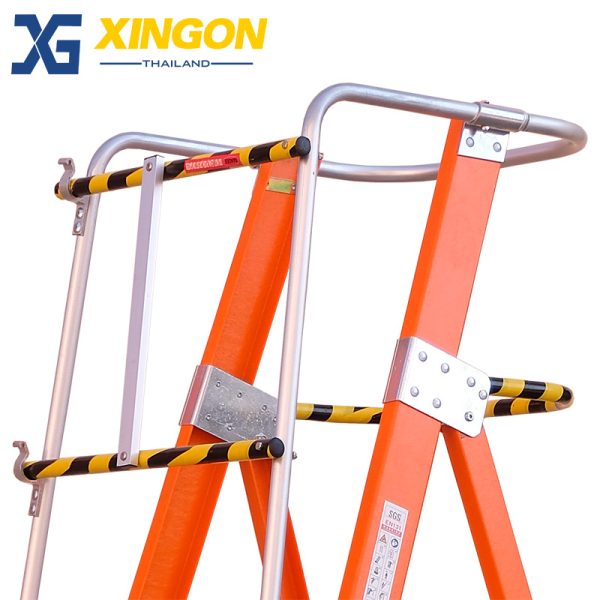 บันไดไฟเบอร์กลาสแพลตฟอร์ม12ฟุตมีขาค้ำ XG-152F12 - Image 4