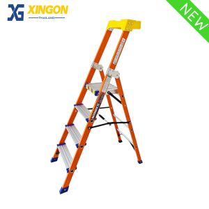 บันไดไฟเบอร์กลาสแพลตฟอร์ม4ฟุต XG-337F4