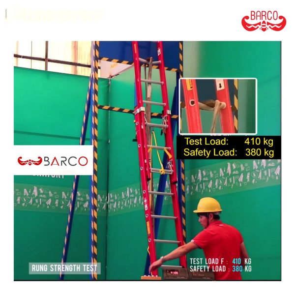 บันไดไฟเบอร์กลาสพาด2ตอนเลื่อน 14ฟุต LD-FBC214 - Image 2