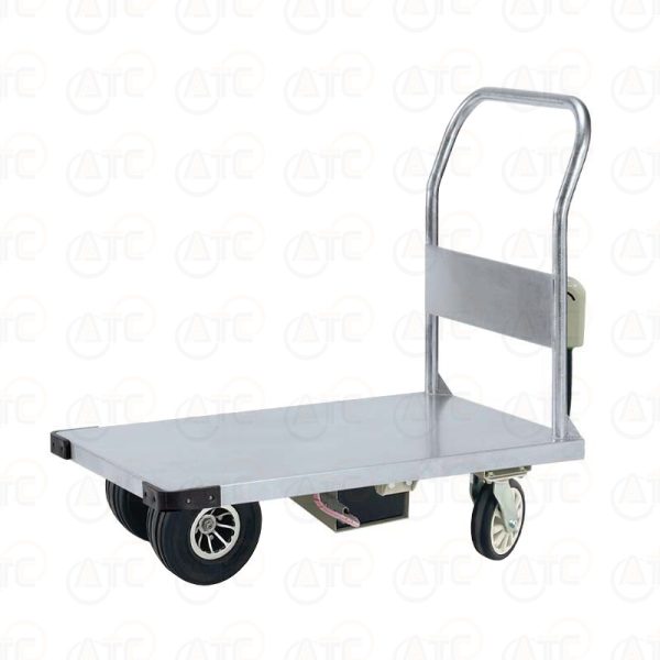 ST1E-7011 รถเข็นพื้นสแตนเลส มือจับข้างเดียวพับไม่ได้ พลังไฟฟ้า