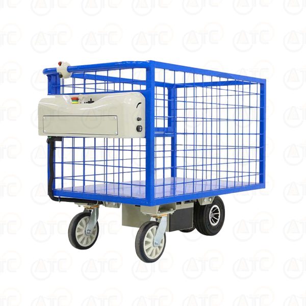 BTME-0711X รถเข็นกรงเหล็กแบบแผงข้างตะแกรง พลังไฟฟ้า มีคอกล้อม L1195xW710xH957 มม. - Image 2