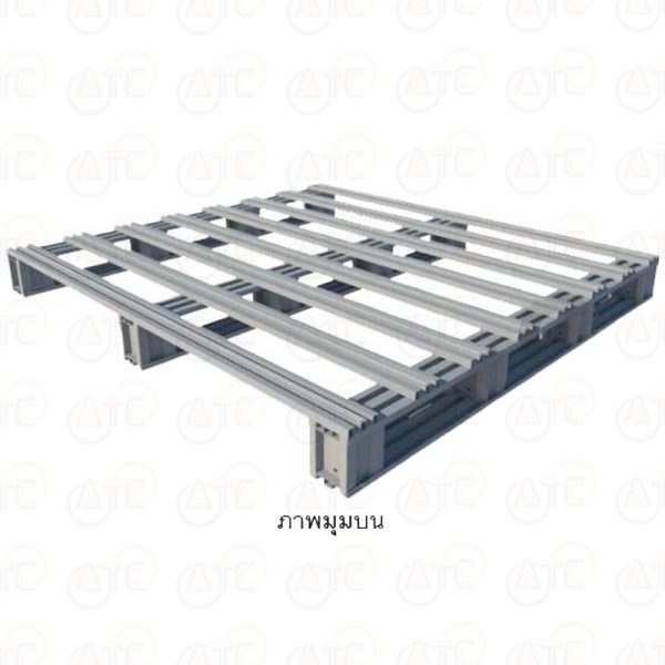 พาเลทเหล็กแบบหน้าเดียว (เข้า 4 ทาง) CU10001000