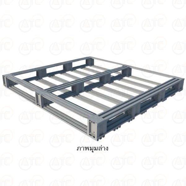 พาเลทเหล็กแบบหน้าเดียว (เข้า 4 ทาง) SP11001100 - Image 2