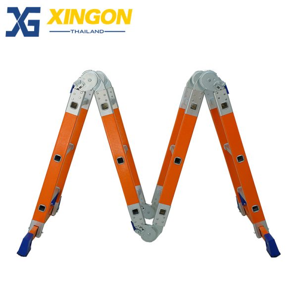 บันไดไฟเบอร์กลาสพับอเนกประสงค์12ขั้น XG163F4x3 - Image 3