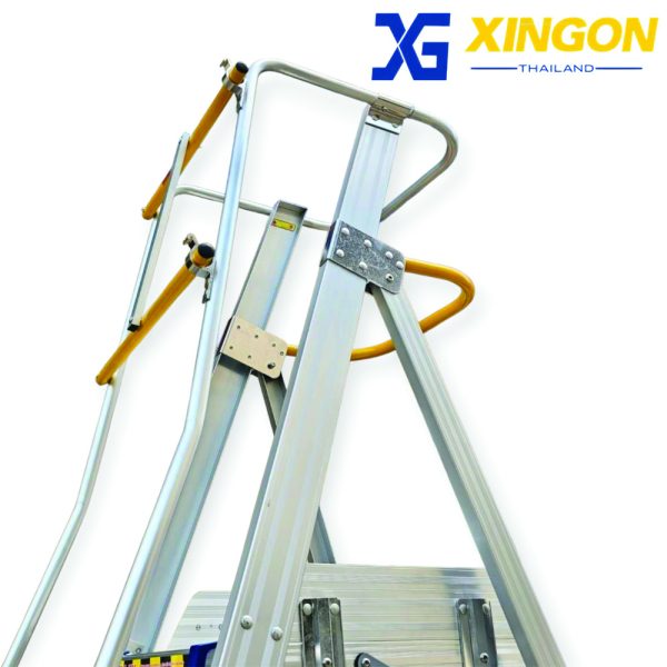 บันไดอลูมิเนียมติดล้อ7ฟุตมีราวจับและกันตก XG-152A7 - Image 7