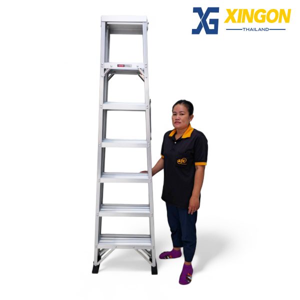 บันไดอลูมิเนียมทรงเอขึ้นลง2ทาง7ฟุต XG-106A7 - Image 2