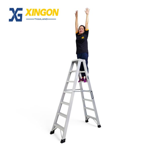 บันไดอลูมิเนียมทรงเอขึ้นลง2ทาง7ฟุต XG-106A7 - Image 4