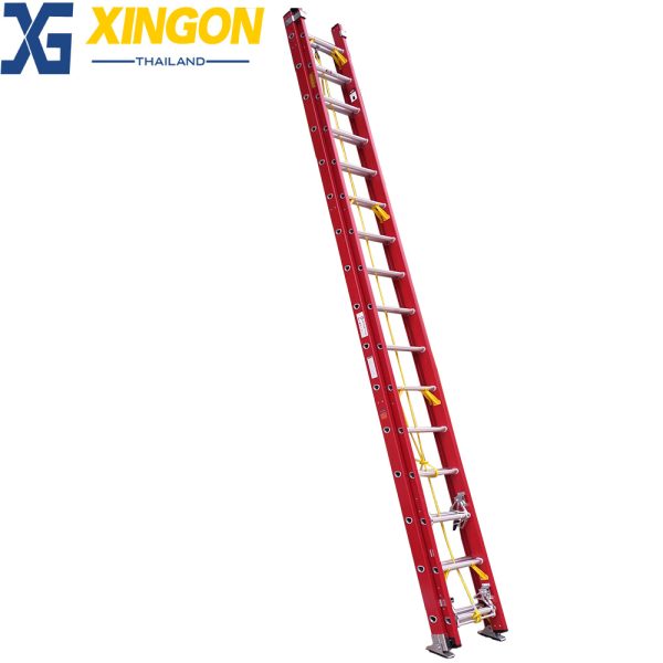 บันไดพาด2ตอนเลื่อนไฟเบอร์กลาส8ฟุต XG-127D2x8
