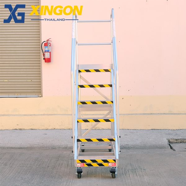 บันไดอลูมิเนียมติดล้อ5+1ขั้น XG-151D150 - Image 5