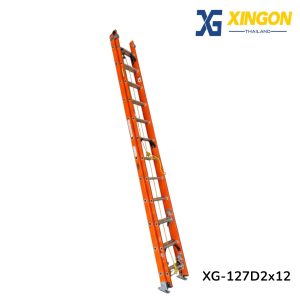 บันไดพาด2ตอนเลื่อนไฟเบอร์กลาส10ฟุต XG-127D2x10
