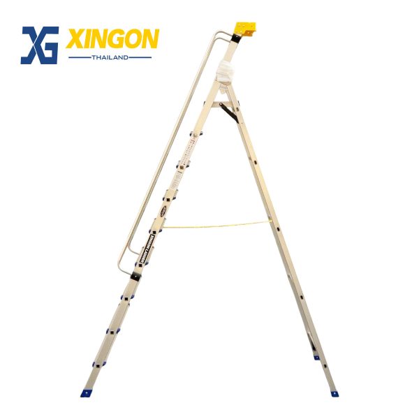 บันไดอลูมิเนียมแพลตฟอร์มมีราวจับและถาดวางเครื่องมือ9ฟุต XG-337A9 - Image 4