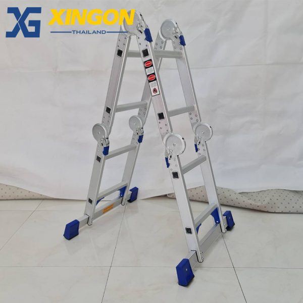 บันไดอเนกประสงค์พับได้8ขั้น XINGON สูงพาดยาว2.34เมตร XG-115A4x2 - Image 3