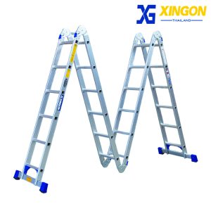 บันไดอเนกประสงค์พับได้8ขั้น XINGON สูงพาดยาว2.34เมตร XG-115A4x2