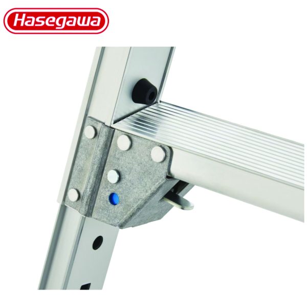 บันไดนั่งร้าน อลูมิเนียม HASEGAWA 5ขั้น พร้อมราวจับ สูง 1.36-1.76เมตร DUK-1816T - Image 2