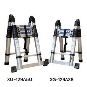 บันไดอลูมิเนียมยืดหดได้ทรงเอ2.25M.พาดยาวได้5.0M. XG-129A50