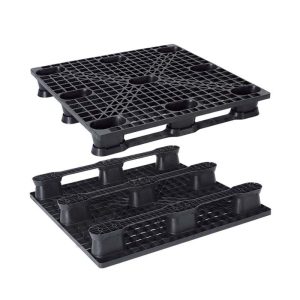 พาเลทพลาสติกน้ำหนักเบาเพิ่มขา สีดำ LS1012M2S