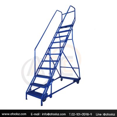 บันไดติดล้อ บันไดสโตร์ บันไดคลังสินค้าพับเก็บได้ ATC-SA2500