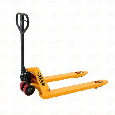 DF3-305DP1220L รถยกลากพาเลท 3 ตัน สีเหลือง งา 550x1220 มม. ล้อคู่ PU
