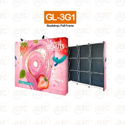 GL-3G1 Backdrop, Pull Frame 4×8 (663×304.5 cm.)
