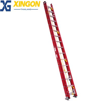 บันไดพาด2ตอนเลื่อนไฟเบอร์กลาส8ฟุต XG-127D2x8