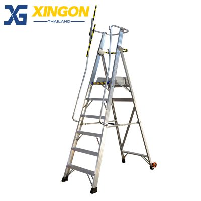 บันไดอลูมิเนียมติดล้อ XG-152A6